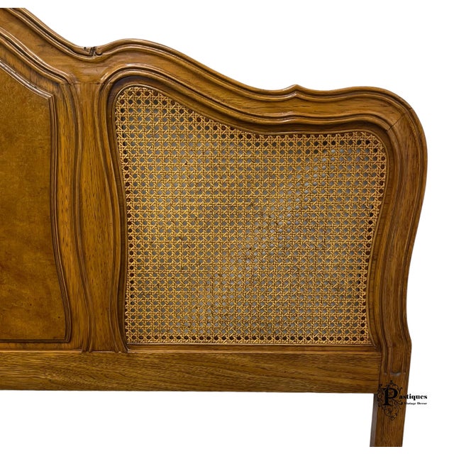 Vintage Thomasville French Provincial Style Walnut & Oak Queen Size Headboard Chairish