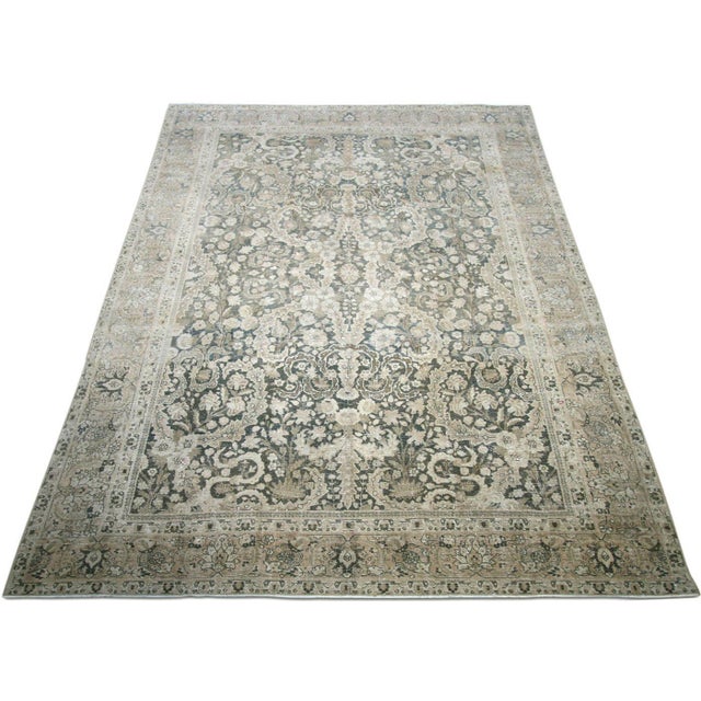 1940s 1940s Persian Tabriz Rug For Sale - Image 5 of 5