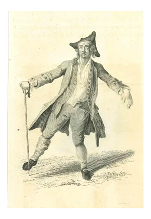 Thomas Holloway, A Drunk Man, Original Etching, 1810