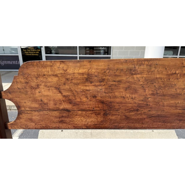 Late 20th Century Custom-Made Solid Mahogany Queen Size Four Post Bed Frame For Sale In Raleigh - Image 6 of 13