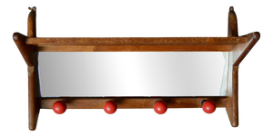 Mid-Century French Wall-Mounted Coat Rack, 1950s