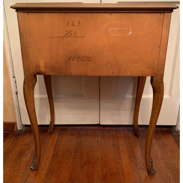 Brown 1970's Vintage Fruitwood Side Table For Sale - Image 8 of 11