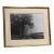 Mid 20th Century Misty Country Road Black and White Photograph in Gold Frame For Sale