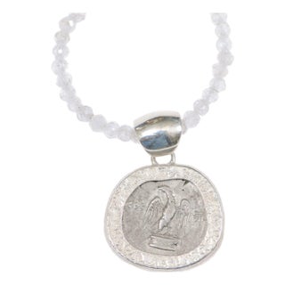 15th Century Roman Eagle Pendant W/ Silver Trim & Bail (Pendant Only) For Sale