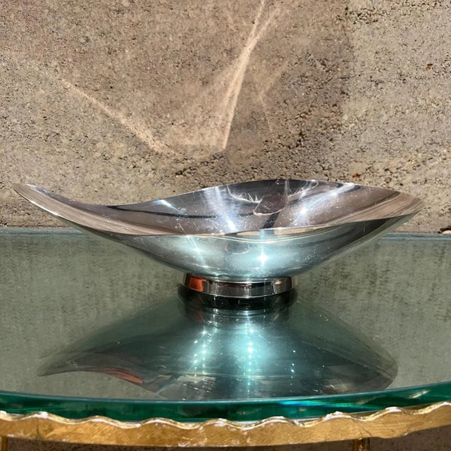 1950s John Prip Silverplated Sculptural Teardrop Dish Reed & Barton 65 For Sale - Image 12 of 13