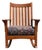 1940s Mission Style Solid Oak Rocking Chair | Arts & Crafts Wooden Rocker For Sale