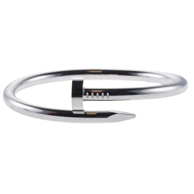 Cartier JUSTE UN CLOU BRACELET 17 Nail PRQ613 18kt White Gold AU750 AUTHENTIC For Sale - Image 15 of 18