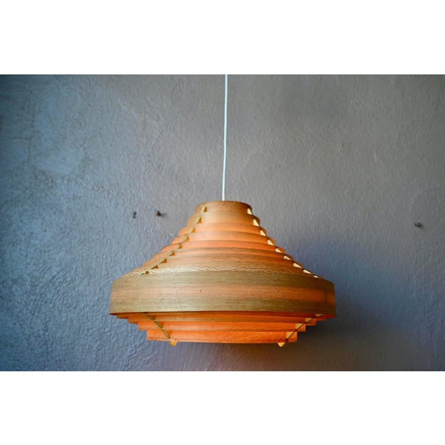 Vintage Scandinavian Pendant Light with Pine Slats by Hans-Agne Jakobsson, 1960s For Sale - Image 3 of 14