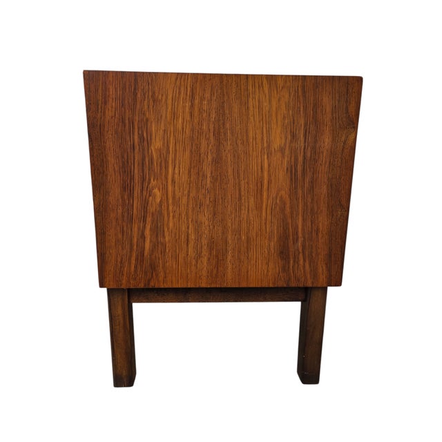 Vintage Danish Modern Rosewood Nightstand End Side Table Chest For Sale - Image 10 of 11