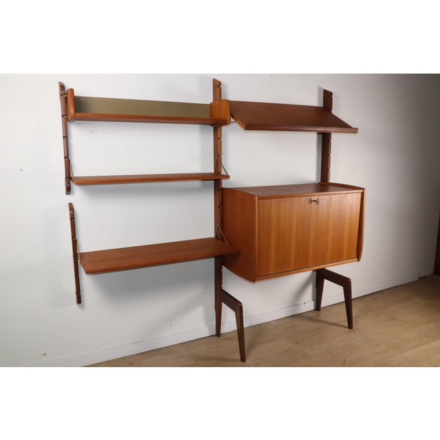 Scandinavian Modular Wall Bookcase from Blindheim Møbelfabrik, 1960s For Sale - Image 12 of 18