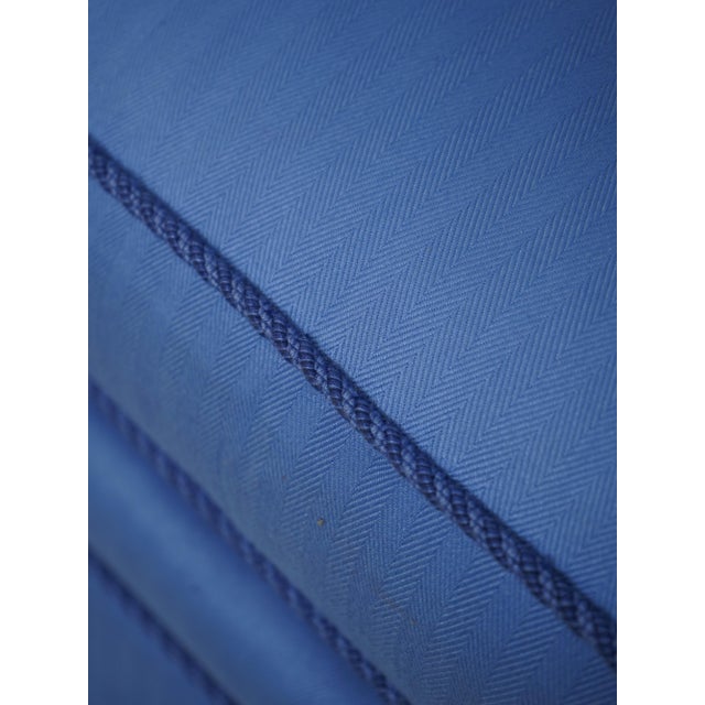 Blue Kindel Blue Upholstered Boudoir Chair For Sale - Image 8 of 18