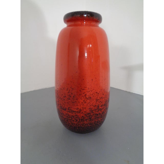 Black Large Glazed Ceramic Nr. 284-53 Vase from Scheurich, 1970s For Sale - Image 8 of 17