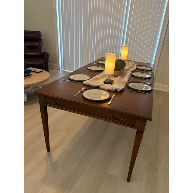 1950s 1950s Extensole Desk to Dining Wood Table Transformer Table for Small Space For Sale - Image 5 of 18
