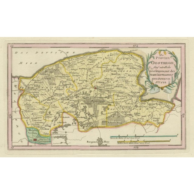 Antique Map of Leeuwarden and Dokkum in Friesland by Von Reilly, 1791 For Sale - Image 10 of 11