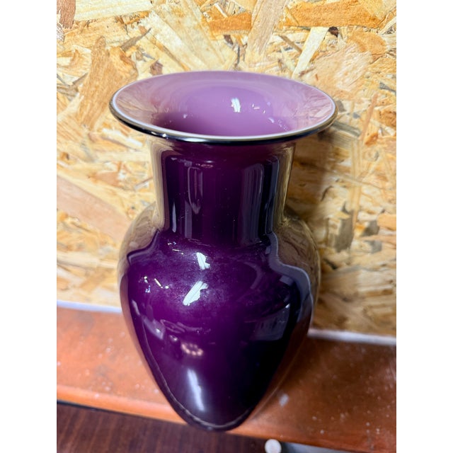 De Majo Artistic Glass Vase, 1988 For Sale - Image 6 of 8