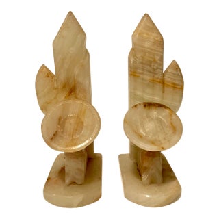 Vintage Marble/Onyx Southwest Bookends - a Pair For Sale