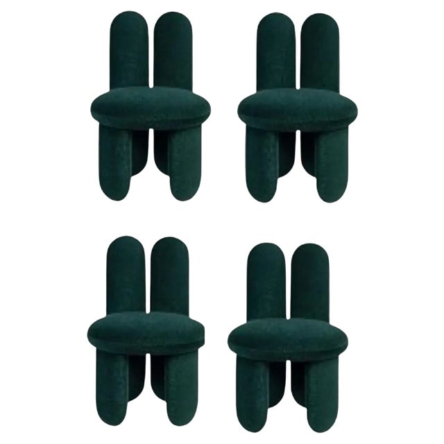 Gentle 973 Glazy Chairs by Royal Stranger, Set of 4 For Sale