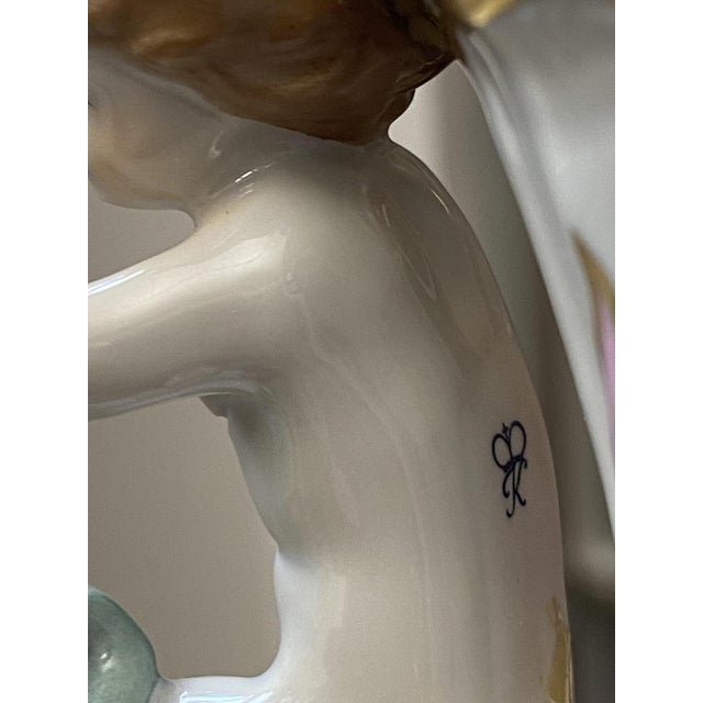 Baroque Style Chandelier by Rudolf Kämmer Keramic Manufaktur, Volkstedt, Germany, 20th Century For Sale - Image 13 of 14