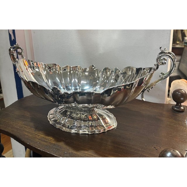 Baroque Style Centerpiece in 800 Silver, Italy, 1950s For Sale - Image 16 of 16