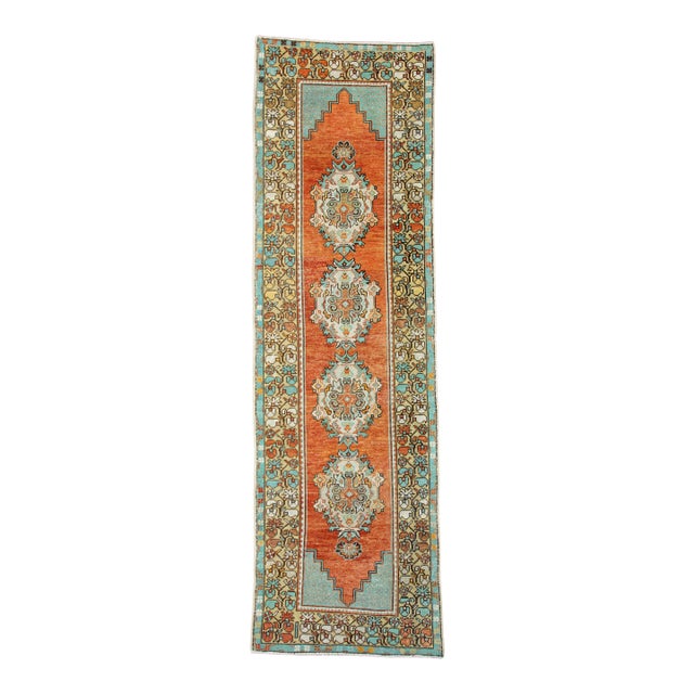 Turkish Vintage Runner Rug 2'11" x 9'9" #17980 For Sale