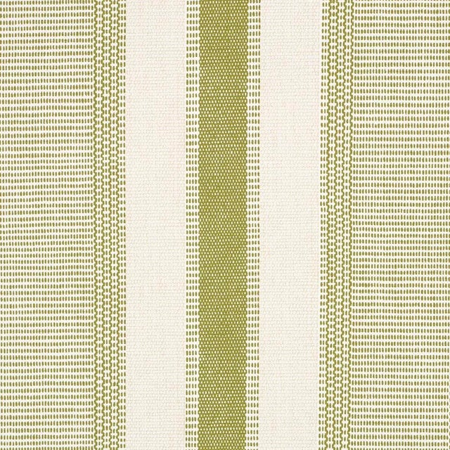 Contemporary Schumacher X A Rum Fellow Ipala Stripe Wallpaper In Fern For Sale - Image 3 of 4