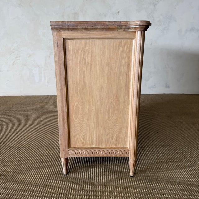 2020s Louis 4 Drawer Commode - White Oak For Sale - Image 5 of 11