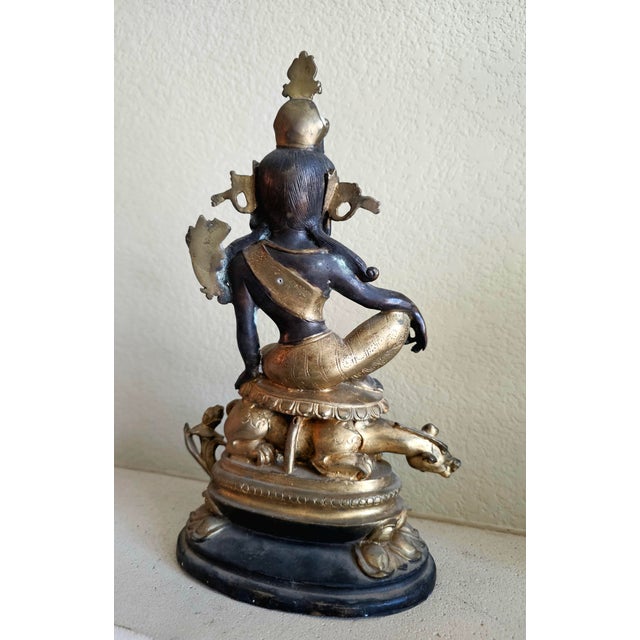 19th Century Nepalese Bronze Lokeshvara (Padmapani) on Chimera For Sale In San Diego - Image 6 of 12