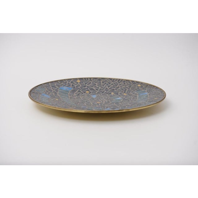 1960s Mid-Century Mosaic Bowl or Wall Plate by R. Zimmermann for Ritter, 1950s For Sale - Image 5 of 9