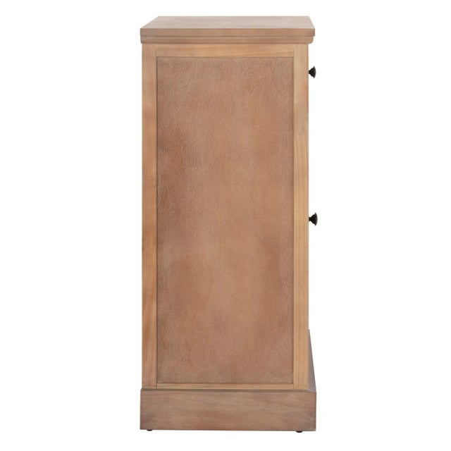 Modern Storage Cabinet in Washed Natural Pine For Sale - Image 3 of 10