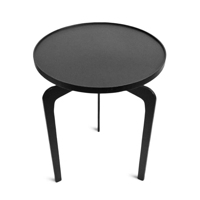 Industrial Modern Black Iron Side Table Chairish