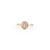 Pink Sapphire & Baguette Diamond Vintage Ring in 14k Yellow Gold Size 7 For Sale - Image 4 of 15