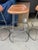 McGuire Late 20th Century McGuire Leather and Stainless Steel Swivel Stool, Counter Stool (Set of 4) For Sale - Image 4 of 6