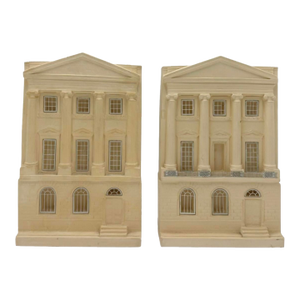 Pair Vintage Timothy Richards Lichfield House Architectural Bookends