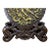 Sandalwood Gilt Carved Qilin Screen on Stand | Chinese Chinoiserie Table Sculpture For Sale