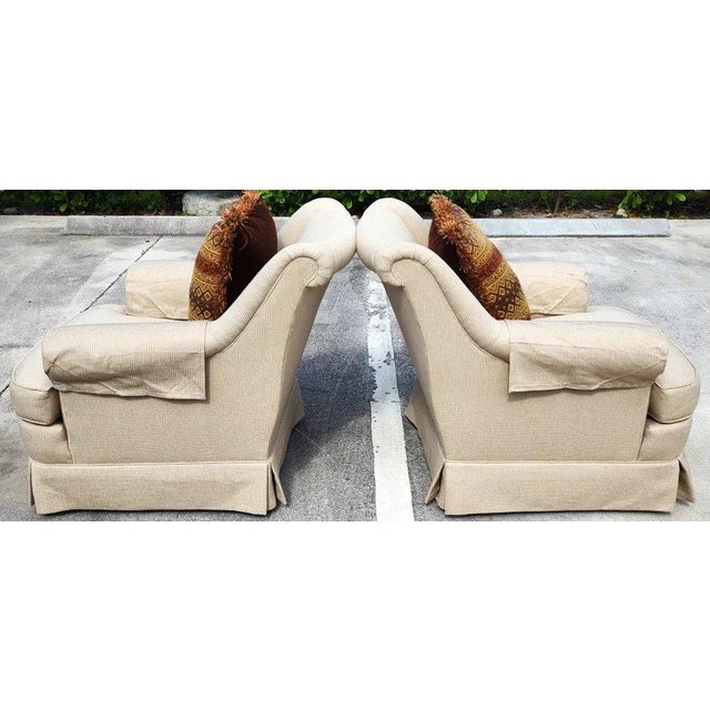 Textile Robb & Stucky Lounge Armchairs Pair For Sale - Image 7 of 10