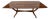 Mid -Century Italian Dining Table Large Sculptural Base Mahogany For Sale