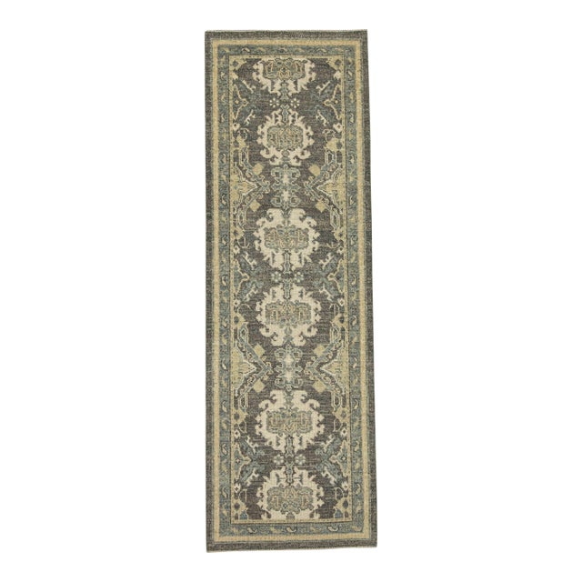Turkish Oushak Rug 2'10" x 8'7" #20205 For Sale
