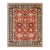 6x9 Kira Zinnia Coral Geometric Modern Hand Knotted Wool Carpet Rug For Sale