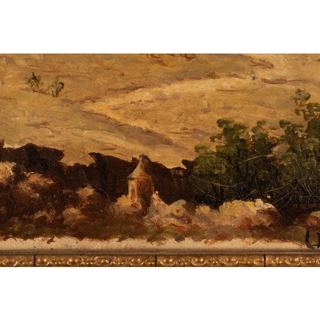 Olivero, Sunlit Middle-Eastern Hilltop Cityscape, 1890s-1910s, Oil on Board For Sale - Image 4 of 13