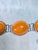 Vintage Polish Baltic Egg Yolk Amber Sterling Silver Bracelet Gdansk 56.9g For Sale - Image 9 of 15
