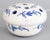 Farmhouse Antique French Faience Blue & White Floral Flower Frog Vase For Sale - Image 3 of 8