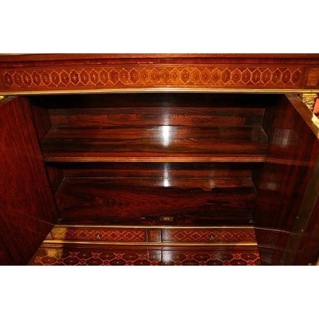 Wood ​19th Century French Rosewood Inlaid Louis XVI Ladies Desk Bonheur Du Jour For Sale - Image 7 of 13