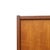 Brown Slim Mid Century Teak China Display Cabinet Sideboard For Sale - Image 8 of 8