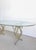 Spectacular Iron Swan Table With Oval Glass Top For Sale - Image 9 of 10