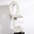 Mid-Century Abstract Looped Ribbon Sculpture in White Marble on Pyramidal Base For Sale - Image 12 of 12