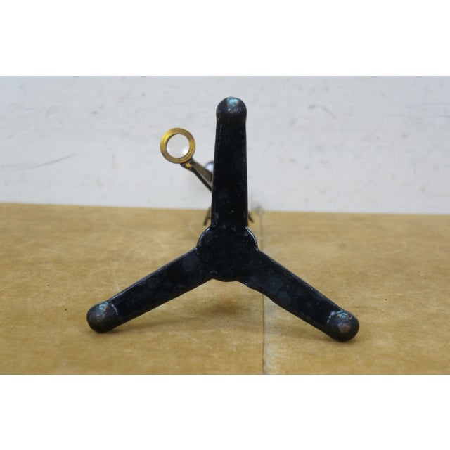 Antique Max Kohl Chemnitz Germany Brass Iron Optical Polariscope Scope 15" For Sale - Image 17 of 17