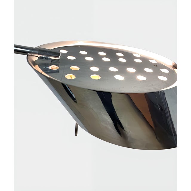 Silver Vintage German Arc Lamp in Chrome by Bankamp, 1990s For Sale - Image 8 of 18