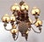 Textile Vintage Pineapple Chandelier With Fabric Shade For Sale - Image 7 of 7