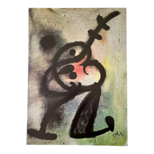 Joan Miro Derriere Le Miroir Dm16231 Femme Oiseau 1978