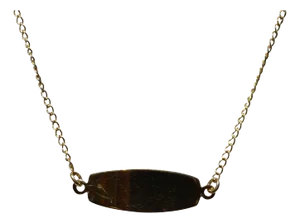The Beach City: Yellow Gold Engravable Ankle Bracelet